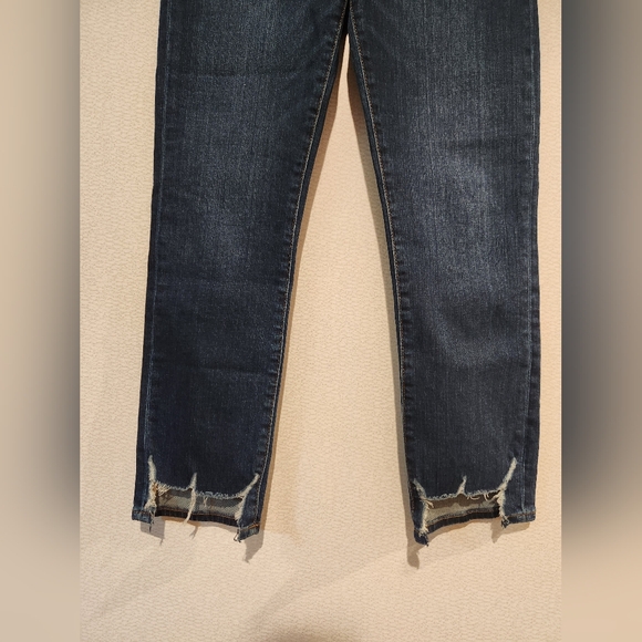 FRAME Le High Straight Jeans Raw Edge Hem Size 27 - Picture 3 of 6